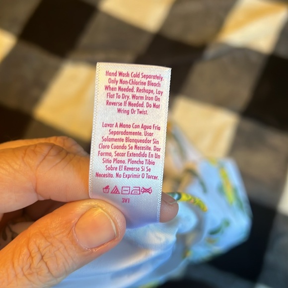 Justice Floral Cropped Rashguard with Cutout. Size L (12/14) - Picture 10 of 12